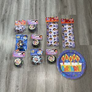 DORA THE EXPLORER Birthday Party Supplies Treat Bags Baking Cups Candle Lot